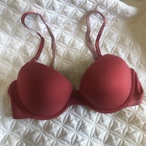 Blush Calvin Klein Tee Shirt Bra